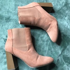 Suede booties